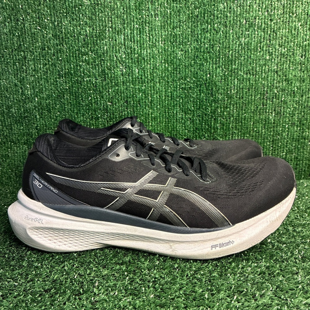 ASICS Gel-Kayano 30 PureGEL FF Blast+ Running Sneaker Black White Mens Size 11
